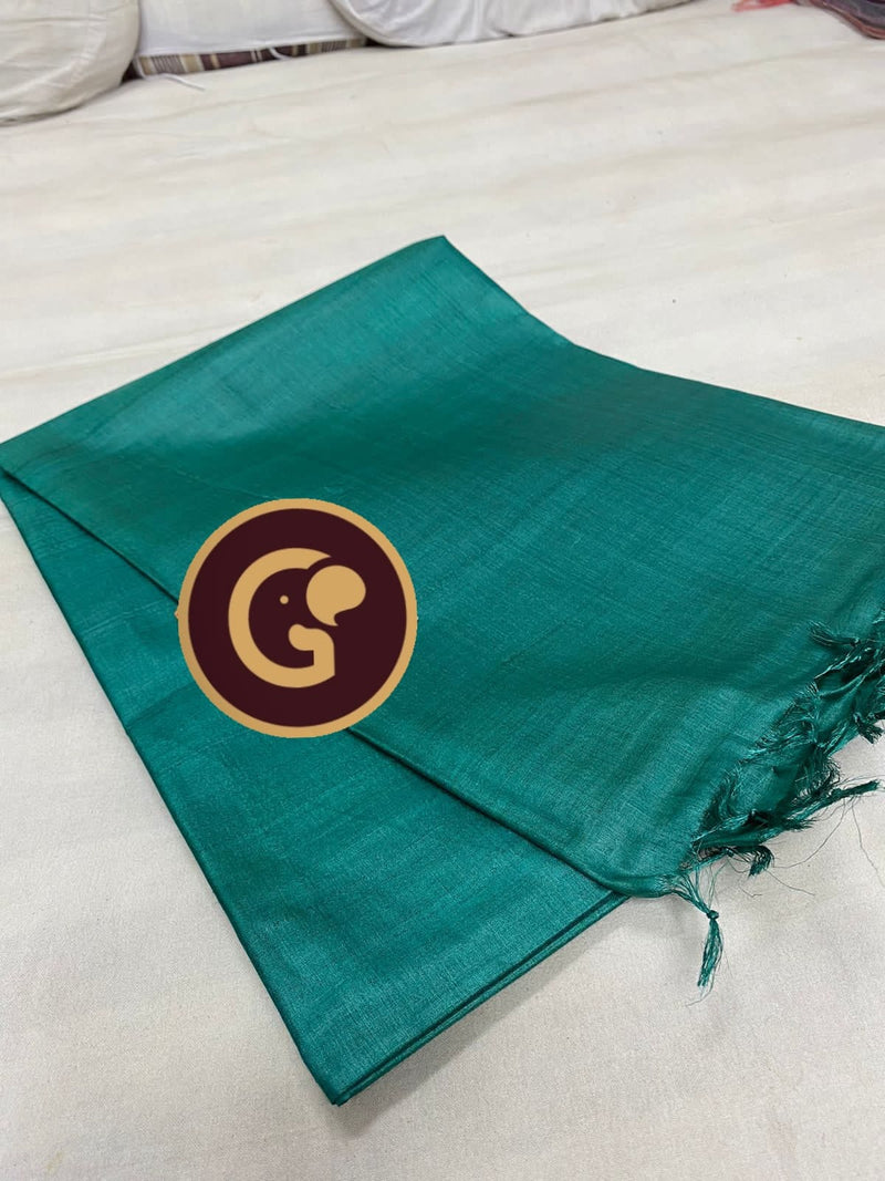 Plain Tussar Silk Sarees Collection