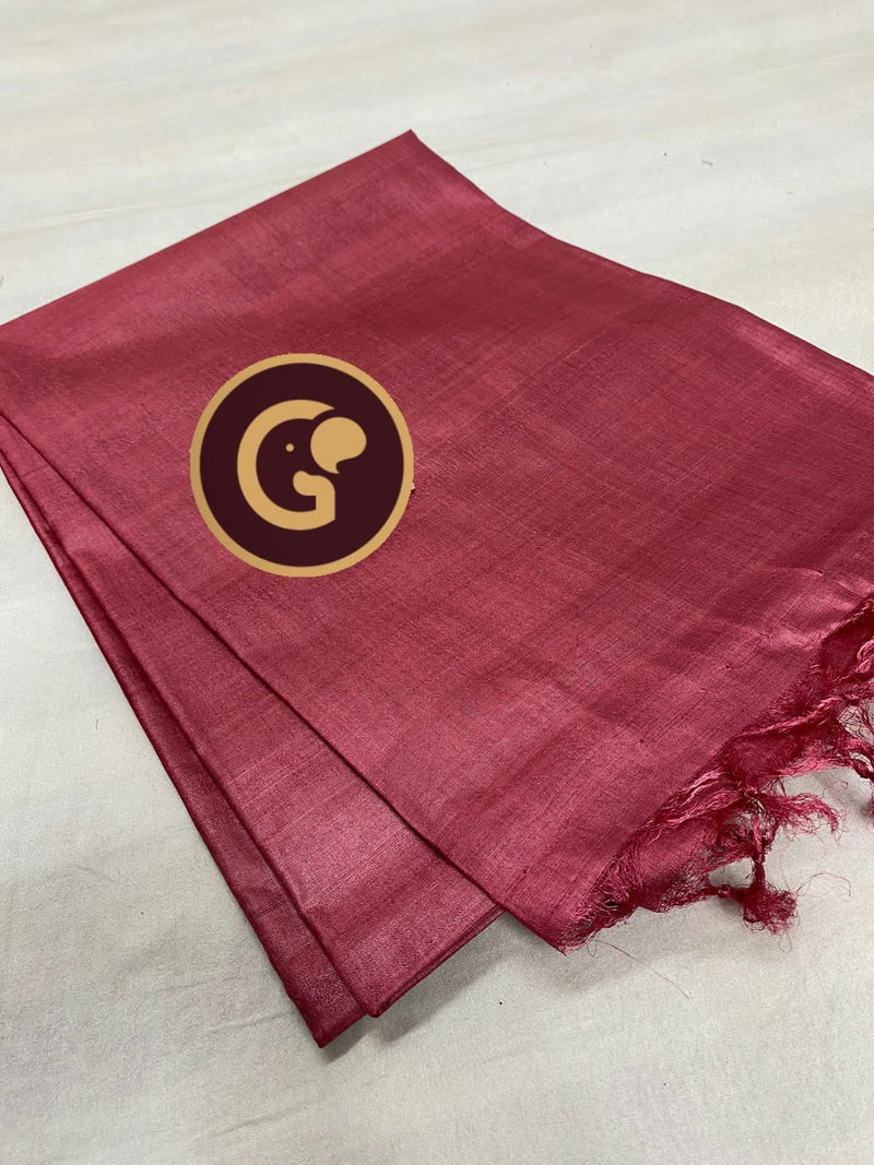 Plain Tussar Silk Sarees Collection