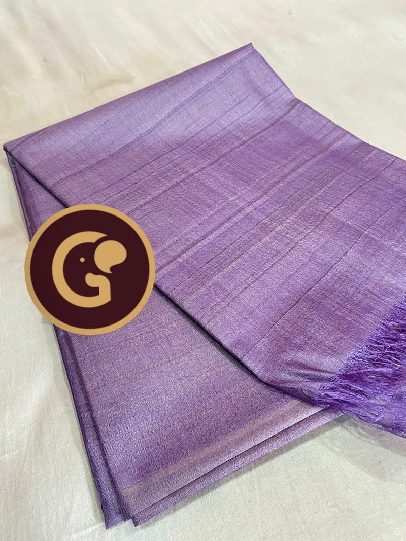 Plain Tussar Silk Sarees Collection