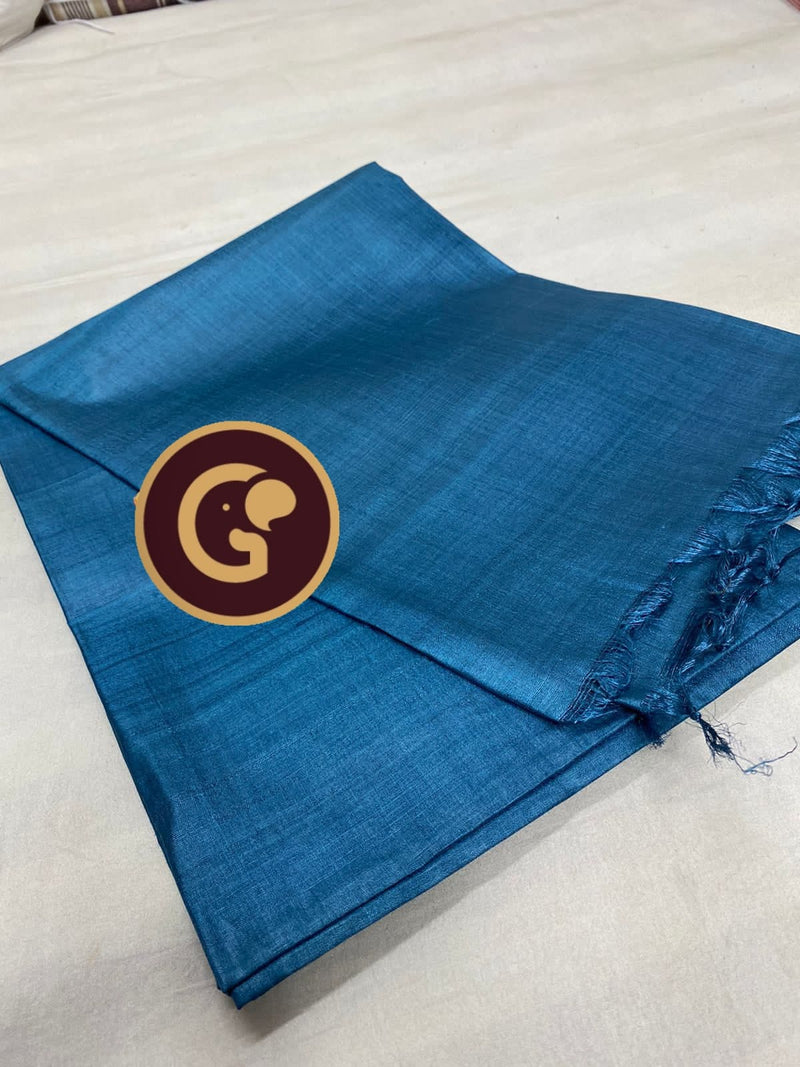 Plain Tussar Silk Sarees Collection