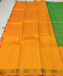 Yellowish Green Kanchipuram Silk Saree