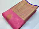 Bridal Kanchipuram Embossed Pattern Silk Saree