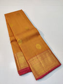 Bridal Kanchipuram Embossed Pattern Silk Saree