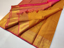 Bridal Kanchipuram Embossed Pattern Silk Saree