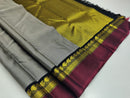 Grey Kanchipuram Silk Saree