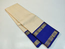 Half White Korvai Kanchipuram Silk Saree