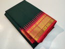 Green Korvai Temple Border Kanchipuram Silk Saree