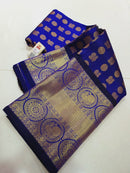 1000 Butta Blue Kanchipuram Silk Saree