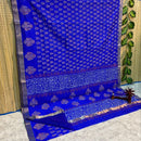 Block Printed Maheshwari Silk Cotton Sarees