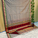 Block Printed Maheshwari Silk Cotton Sarees