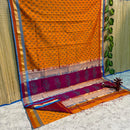 Block Printed Maheshwari Silk Cotton Sarees