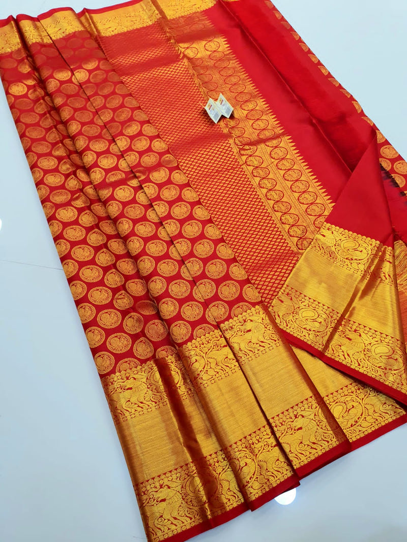 Bridal Red Kanchipuram Silk Sarees Collection