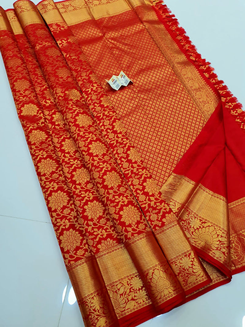 Bridal Red Kanchipuram Silk Sarees Collection - Main Image
