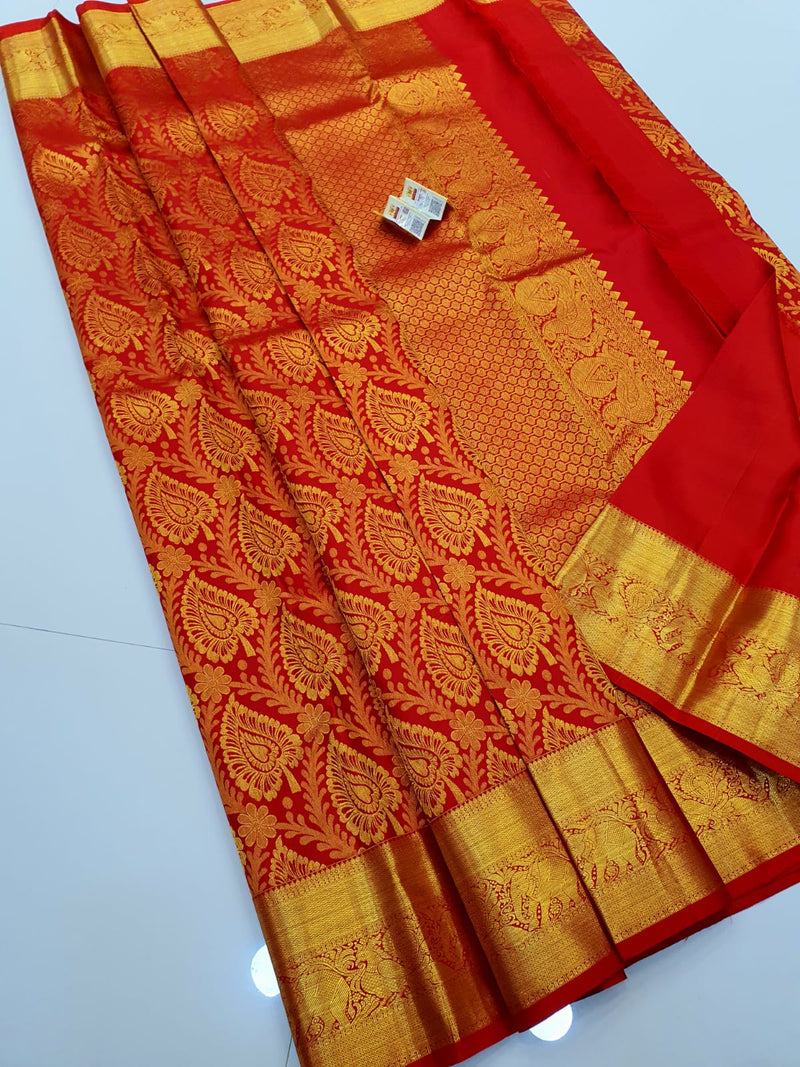 Bridal Red Kanchipuram Silk Sarees Collection - Main Image