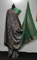 Pure Desi Tussar Block Printed Sarees Collection