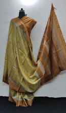 Pure Desi Tussar Block Printed Sarees Collection