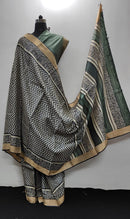 Pure Desi Tussar Block Printed Sarees Collection