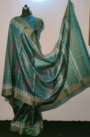 Pure Desi Tussar Block Printed Sarees Collection