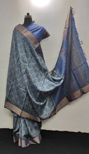 Pure Desi Tussar Block Printed Sarees Collection