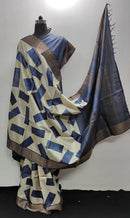 Pure Desi Tussar Block Printed Sarees Collection