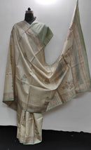 Pure Desi Tussar Block Printed Sarees Collection
