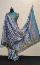 Pure Desi Tussar Block Printed Sarees Collection