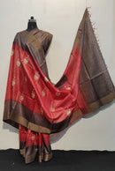 Pure Desi Tussar Block Printed Sarees Collection