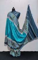 Pure Desi Tussar Block Printed Sarees Collection