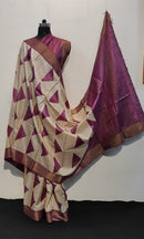 Pure Desi Tussar Block Printed Sarees Collection