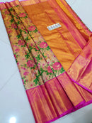 Exclusive Floral Design Bridal Kanchipuram Silk Sarees