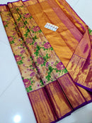Exclusive Floral Design Bridal Kanchipuram Silk Sarees