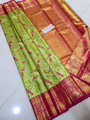 Bridal Kanchipuram Silk Sarees with Unique 3D Birds Design
