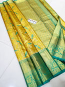Bridal Kanchipuram Silk Sarees with Unique 3D Birds Design
