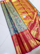 Bridal Kanchipuram Silk Sarees with Unique 3D Birds Design