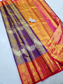 Tissue Korvai Kanchipuram Bridal Silk Saree