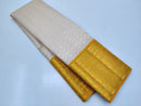 Half White Bridal Korvai Kanchipuram Silk Sarees