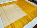 Half White Bridal Korvai Kanchipuram Silk Sarees