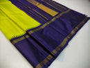 Yellowish Green Korvai Kanchipuram Silk Saree