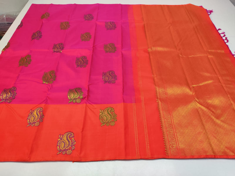 Pure Handloom Bridal Kanchipuram Silk Sarees