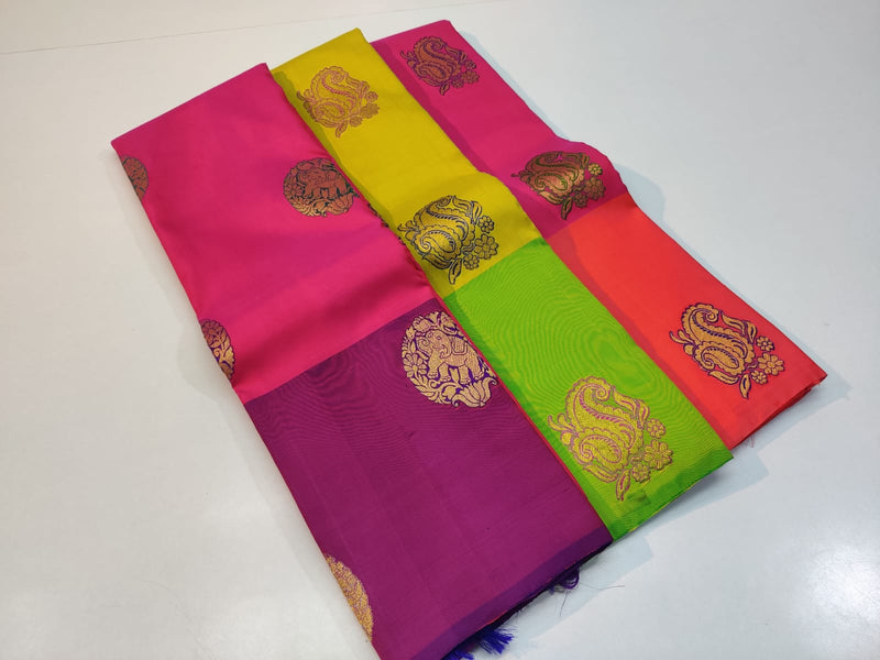 Pure Handloom Bridal Kanchipuram Silk Sarees