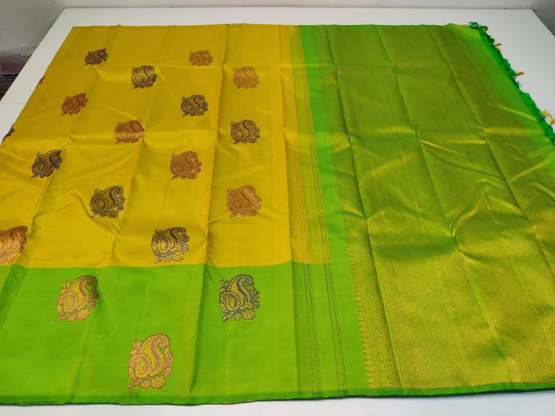 Pure Handloom Bridal Kanchipuram Silk Sarees