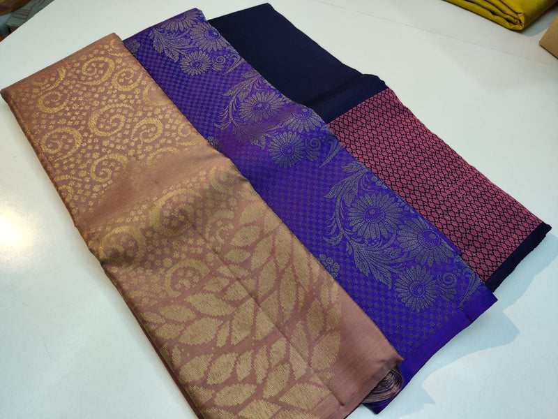 Pure Handloom Kanchipuram Silk Sarees y