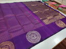 Purple Bridal Kanchipuram Silk Saree