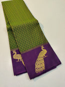 Green Bridal Kanchipuram Silk Saree