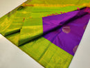 Purple Korvai Kanchipuram Silk Saree