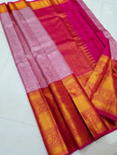 Korvai Long Border Kanchipuram Silk Sarees