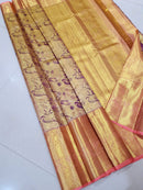 Pastel Bridal Kanchipuram Silk Saree