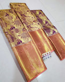 Pastel Bridal Kanchipuram Silk Saree