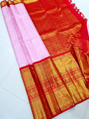 Long Border Korvai Bridal Kanchipuram Silk Sarees
