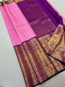Long Border Korvai Bridal Kanchipuram Silk Sarees
